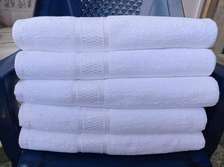 Heavy white cotton towels